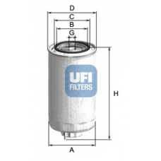 24.999.04 UFI Топливный фильтр