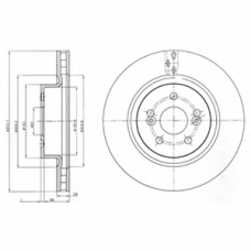 BG4111 DELPHI Тормозной диск