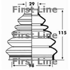 FCB2354 FIRST LINE Пыльник, приводной вал