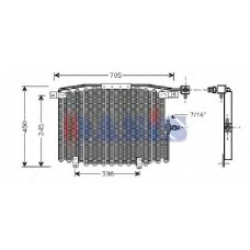482130N AKS DASIS Конденсатор, кондиционер