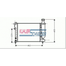 1511401 KUHLER SCHNEIDER Радиатор, охлаждение двигател