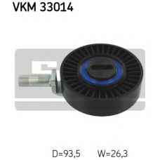 VKM 33014 SKF Натяжной ролик, поликлиновой  ремень