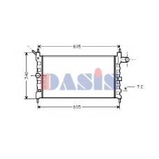 151520N AKS DASIS Радиатор, охлаждение двигателя