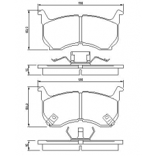 0 986 490 410 BOSCH Комплект тормозных колодок, дисковый тормоз