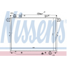 64882 NISSENS Радиатор, охлаждение двигателя