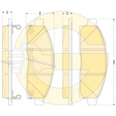 6135029 GIRLING Комплект тормозных колодок, дисковый тормоз