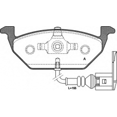 BPA0633.21 OPEN PARTS Комплект тормозных колодок, дисковый тормоз