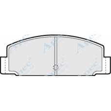 PAD378 APEC Комплект тормозных колодок, дисковый тормоз
