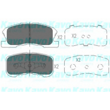 KBP-1508 KAVO PARTS Комплект тормозных колодок, дисковый тормоз