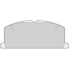 FD6200A NECTO Комплект тормозных колодок, дисковый тормоз