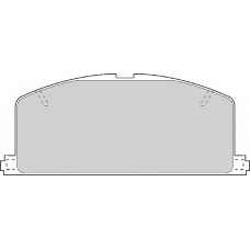 FD6200A NECTO Комплект тормозных колодок, дисковый тормоз