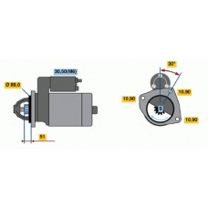 0 001 367 303 BOSCH Стартер