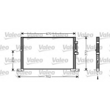 818023 VALEO Конденсатор, кондиционер