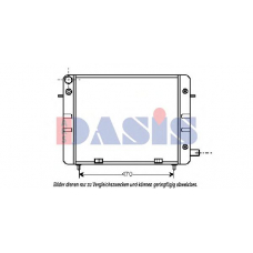 151760N AKS DASIS Радиатор, охлаждение двигателя