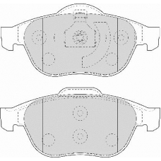 FD6990A NECTO Комплект тормозных колодок, дисковый тормоз