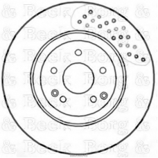 BBD5804S BORG & BECK Тормозной диск