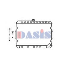 140830N AKS DASIS Радиатор, охлаждение двигателя