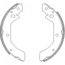 Z4052.00 WOKING Комплект тормозных колодок