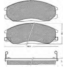10707 BSF Комплект тормозных колодок, дисковый тормоз