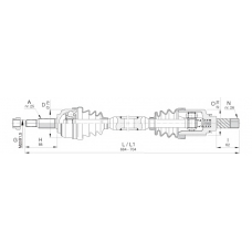 DRS6400.00 OPEN PARTS Приводной вал