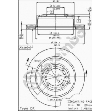 09.3797.10 BREMBO Тормозной диск