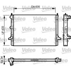 732791 VALEO Радиатор, охлаждение двигателя