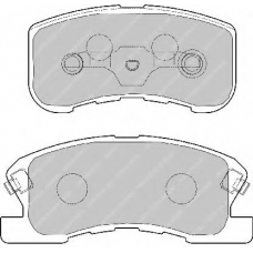 FDB1501 FERODO Комплект тормозных колодок, дисковый тормоз