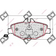 BP1980 DJ PARTS Комплект тормозных колодок, дисковый тормоз