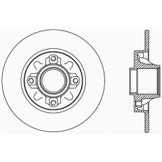 BDA2388.10 OPEN PARTS Тормозной диск