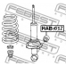 HAB-017 FEBEST Втулка, амортизатор