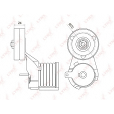 PT-3040 LYNX Ролик руч.ремня с натяжителем