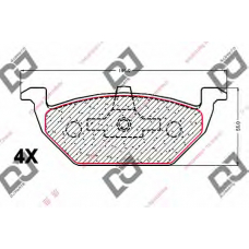 BP2033 DJ PARTS Комплект тормозных колодок, дисковый тормоз