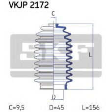 VKJP 2172 SKF Комплект пылника, рулевое управление