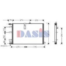 192070N AKS DASIS Конденсатор, кондиционер