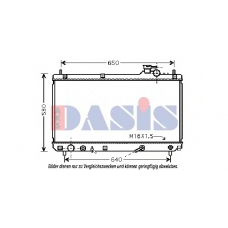 210198N AKS DASIS Радиатор, охлаждение двигателя
