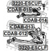 CDAB-015 FEBEST Подвеска, рычаг независимой подвески колеса