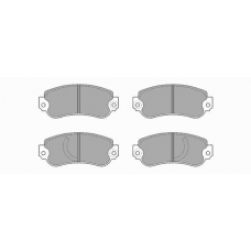 232 SIMER Комплект тормозных колодок, дисковый тормоз