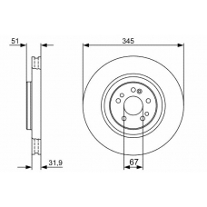 0 986 479 405 BOSCH Тормозной диск