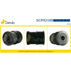 SCP92100.1 SANDO Ременный шкив, генератор