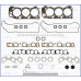 52123500 AJUSA Комплект прокладок, головка цилиндра
