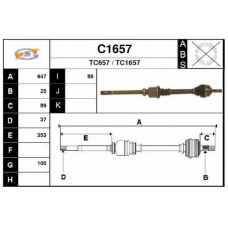 C1657 SNRA Приводной вал