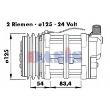 858394N AKS DASIS Компрессор, кондиционер