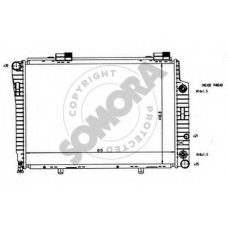 171248 SOMORA Радиатор, охлаждение двигателя