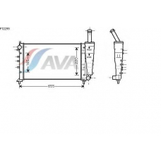 FT2299 AVA Радиатор, охлаждение двигателя