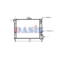 190220N AKS DASIS Радиатор, охлаждение двигателя