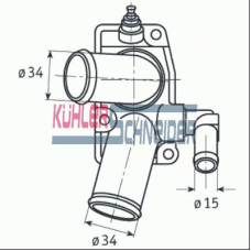 7416271 KUHLER SCHNEIDER Термостат, охлаждающая жидкость