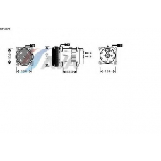 MFK004 AVA Компрессор, кондиционер