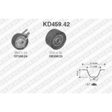 KD459.42 SNR Комплект ремня грм