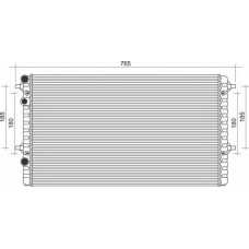 350213105200 MAGNETI MARELLI Радиатор, охлаждение двигателя