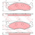 GDB1207 TRW Комплект тормозных колодок, дисковый тормоз